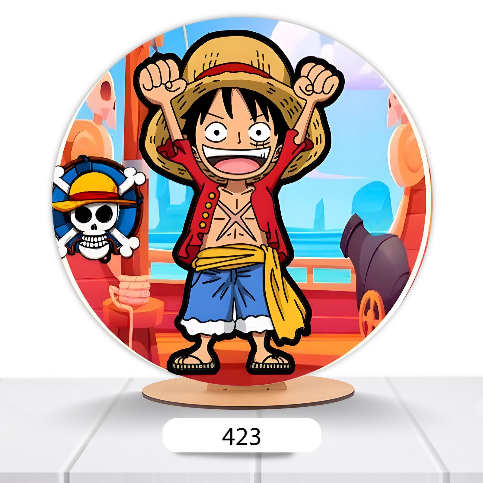 Painel Redondo One Piece 50x50cm - Imagem 5