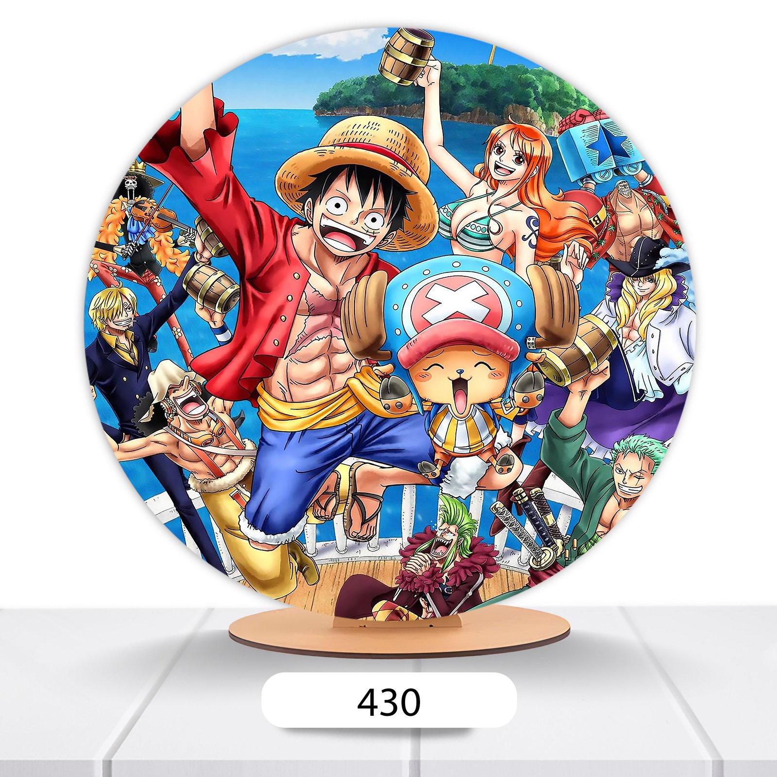 Painel Redondo One Piece 50x50cm - Imagem 12
