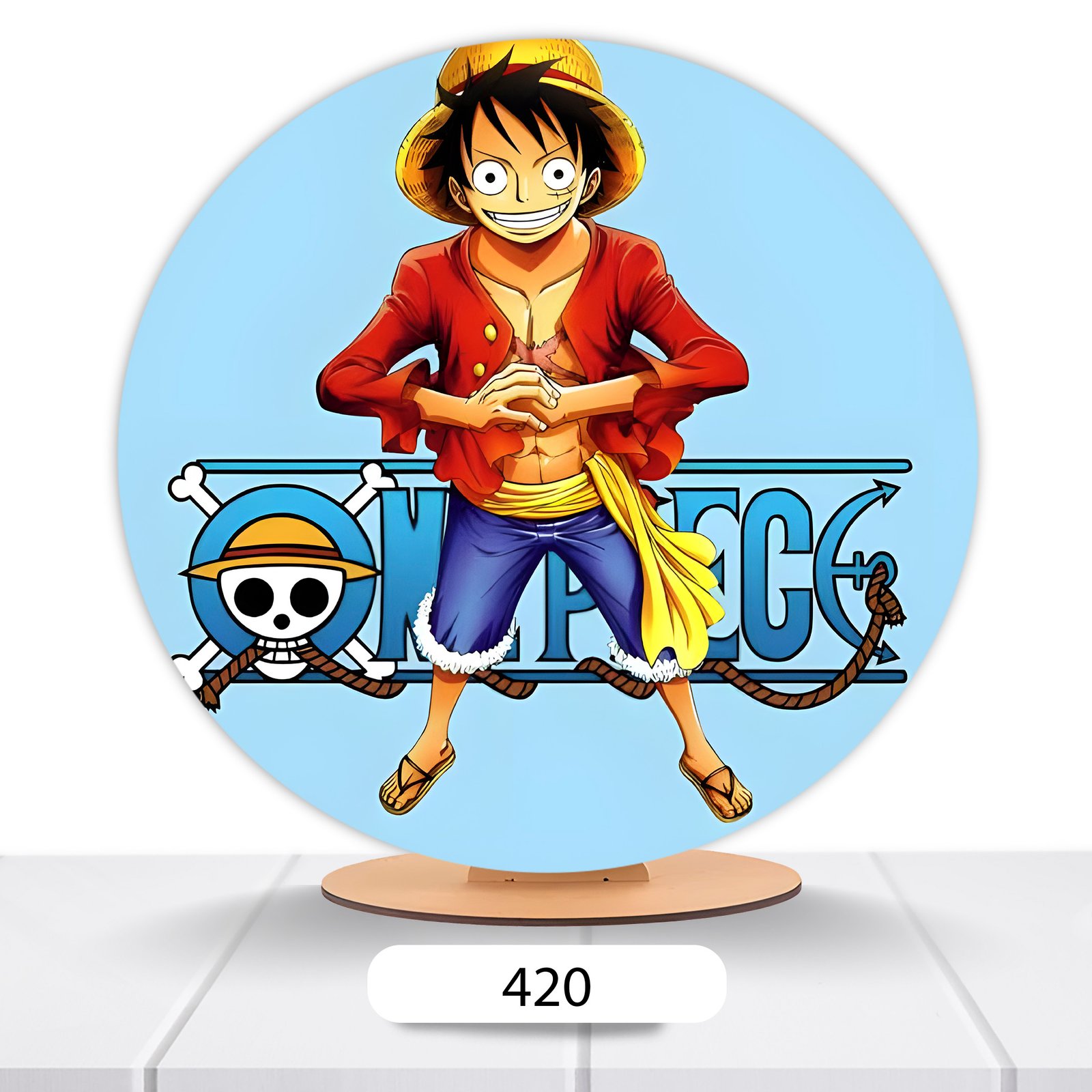 Painel Redondo One Piece 50x50cm - Imagem 2