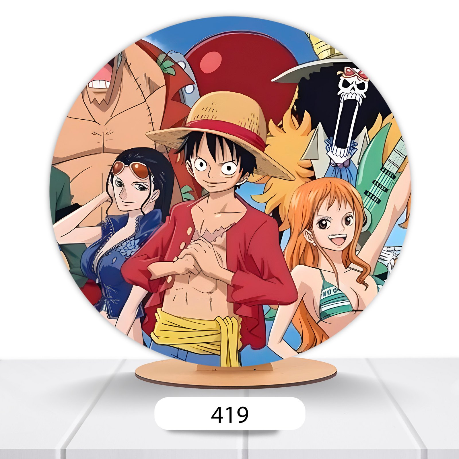 Painel Redondo One Piece 50x50cm