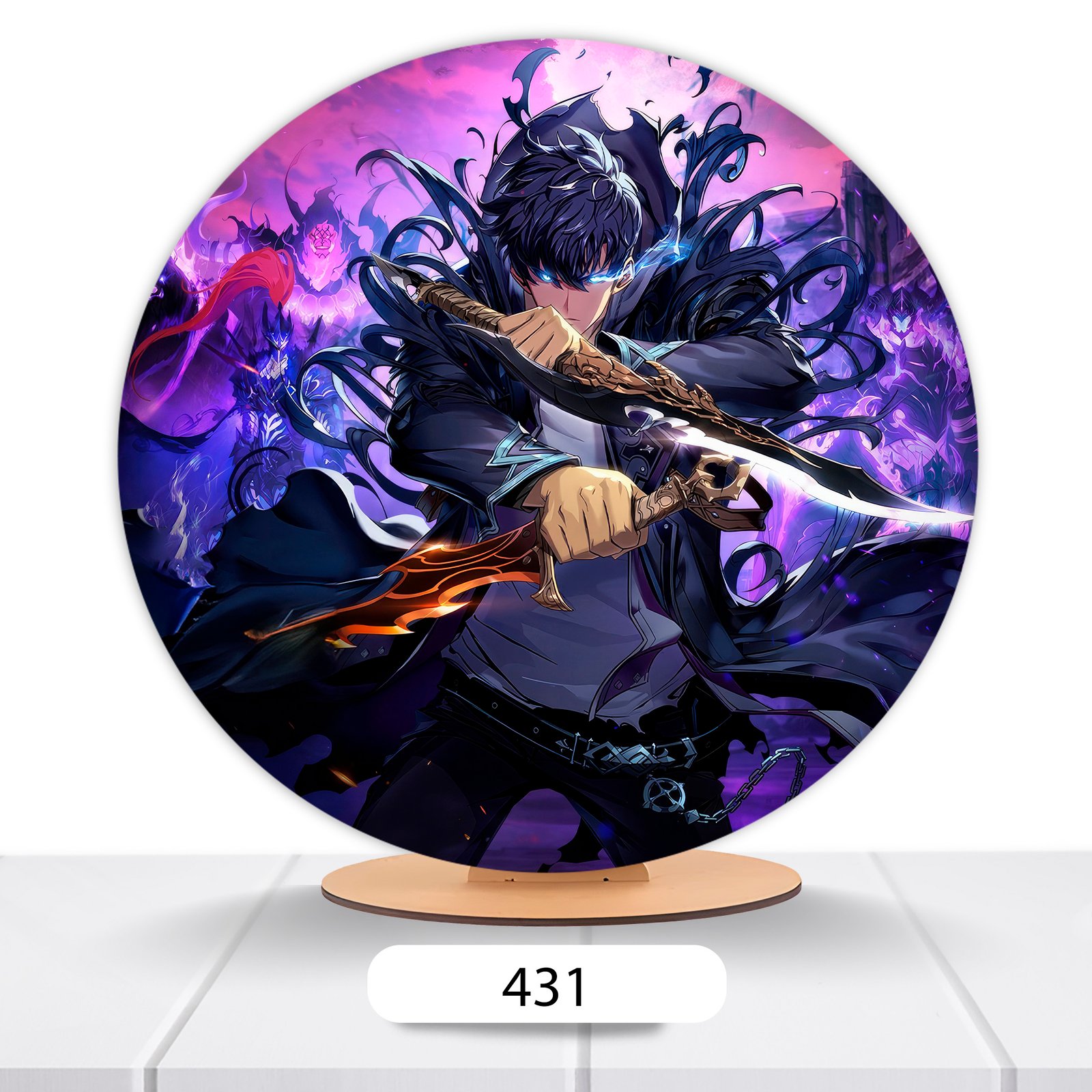Painel Redondo Solo Leveling 50x50cm