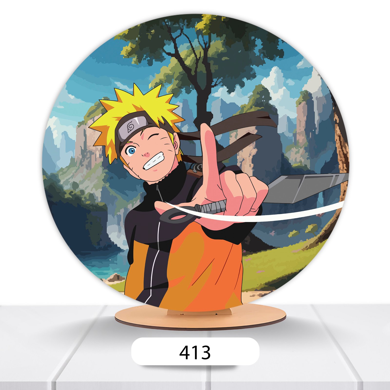 Painel Redondo Naruto 50x50cm - Imagem 7