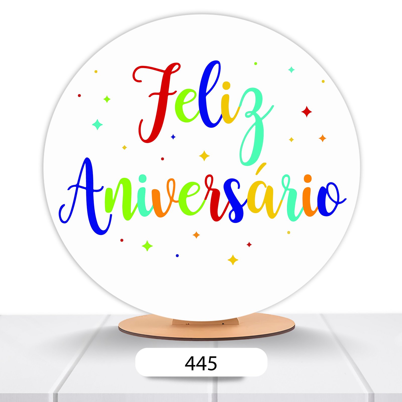 Painel Redondo Aniver 50x50cm - Imagem 14