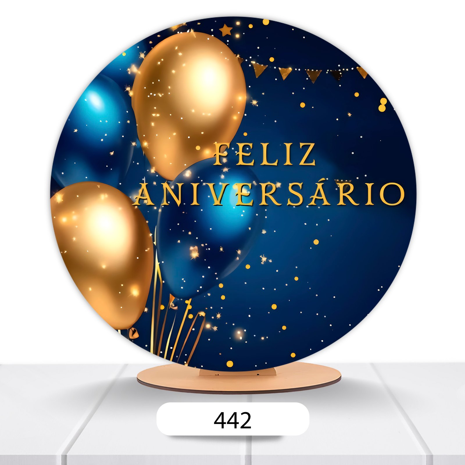 Painel Redondo Aniver 50x50cm - Imagem 11