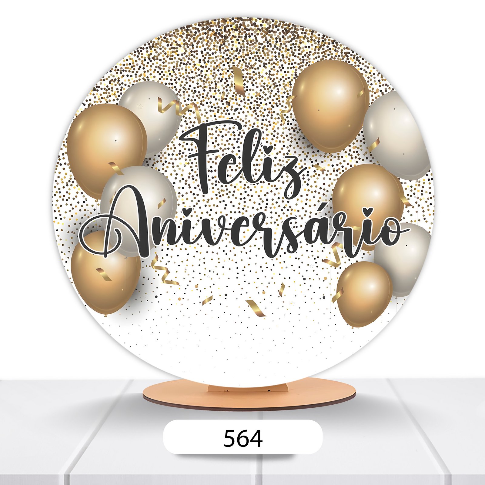 Painel Redondo Aniversário 50x50cm - Imagem 19