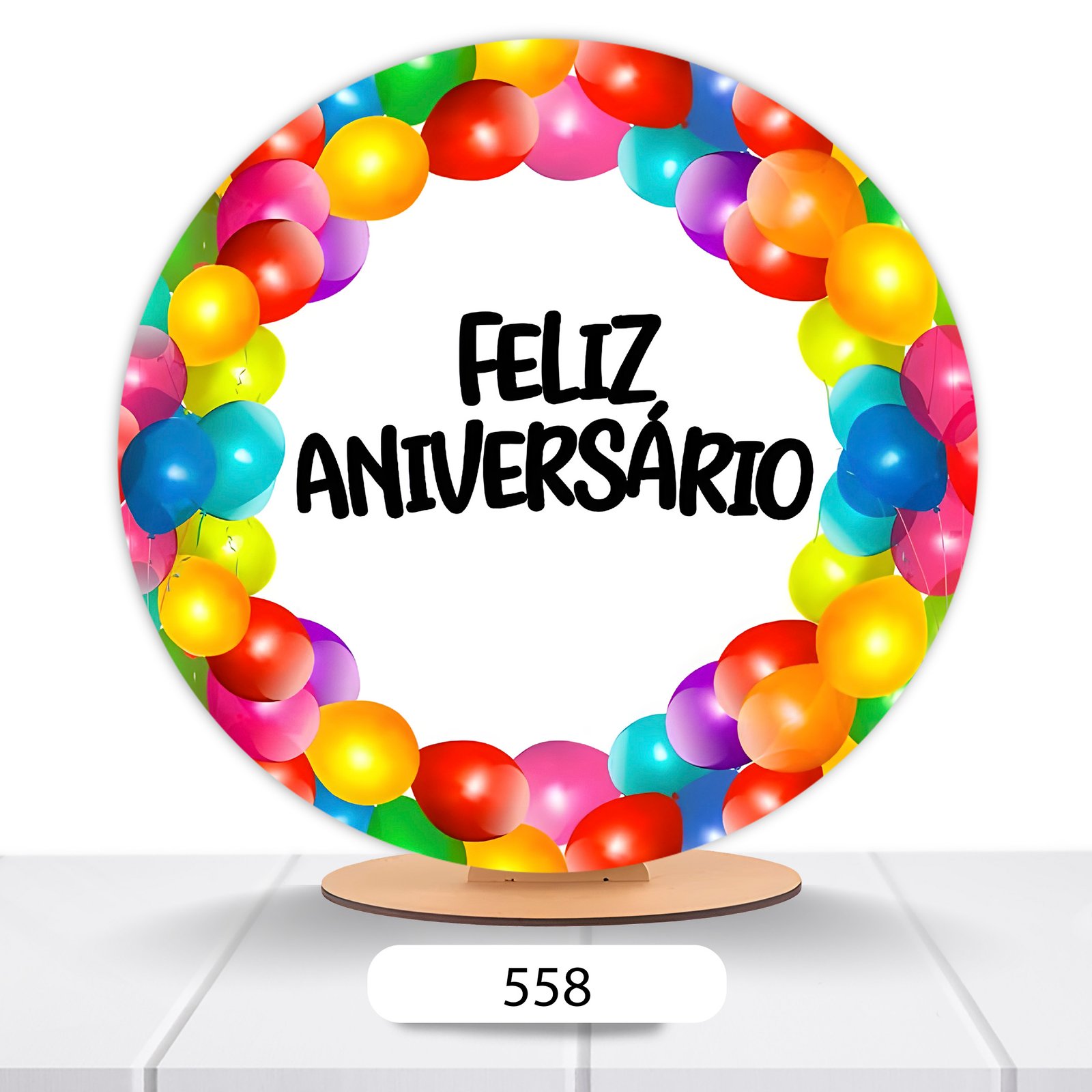 Painel Redondo Aniversário 50x50cm - Imagem 13