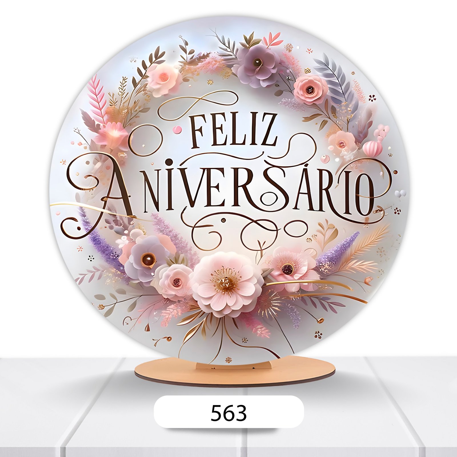 Painel Redondo Aniversário 50x50cm - Imagem 18