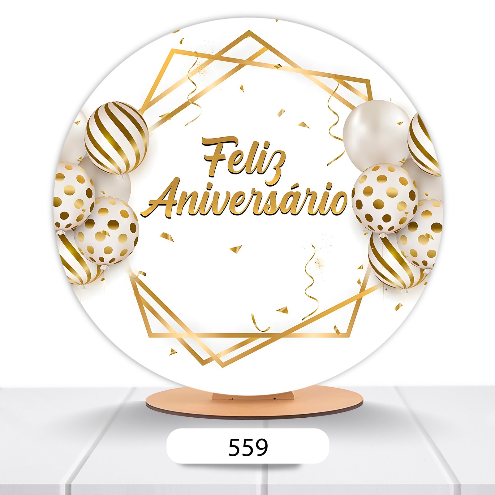 Painel Redondo Aniversário 50x50cm - Imagem 14