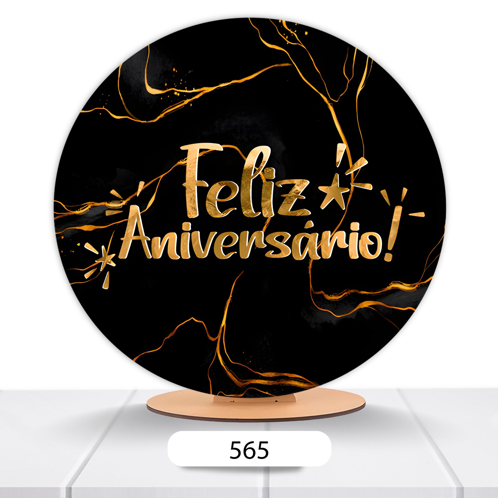 Painel Redondo Aniversário 50x50cm