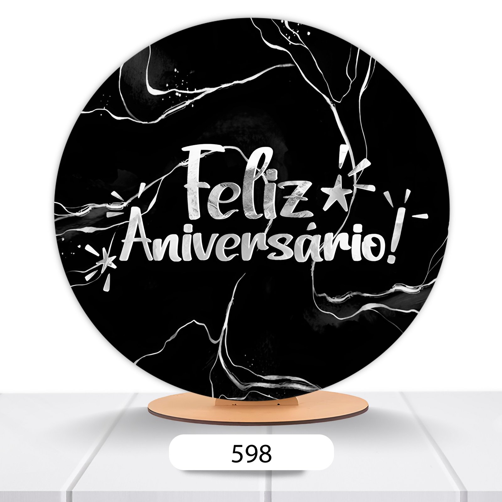 Painel Redondo Aniversário 50x50cm - Imagem 15