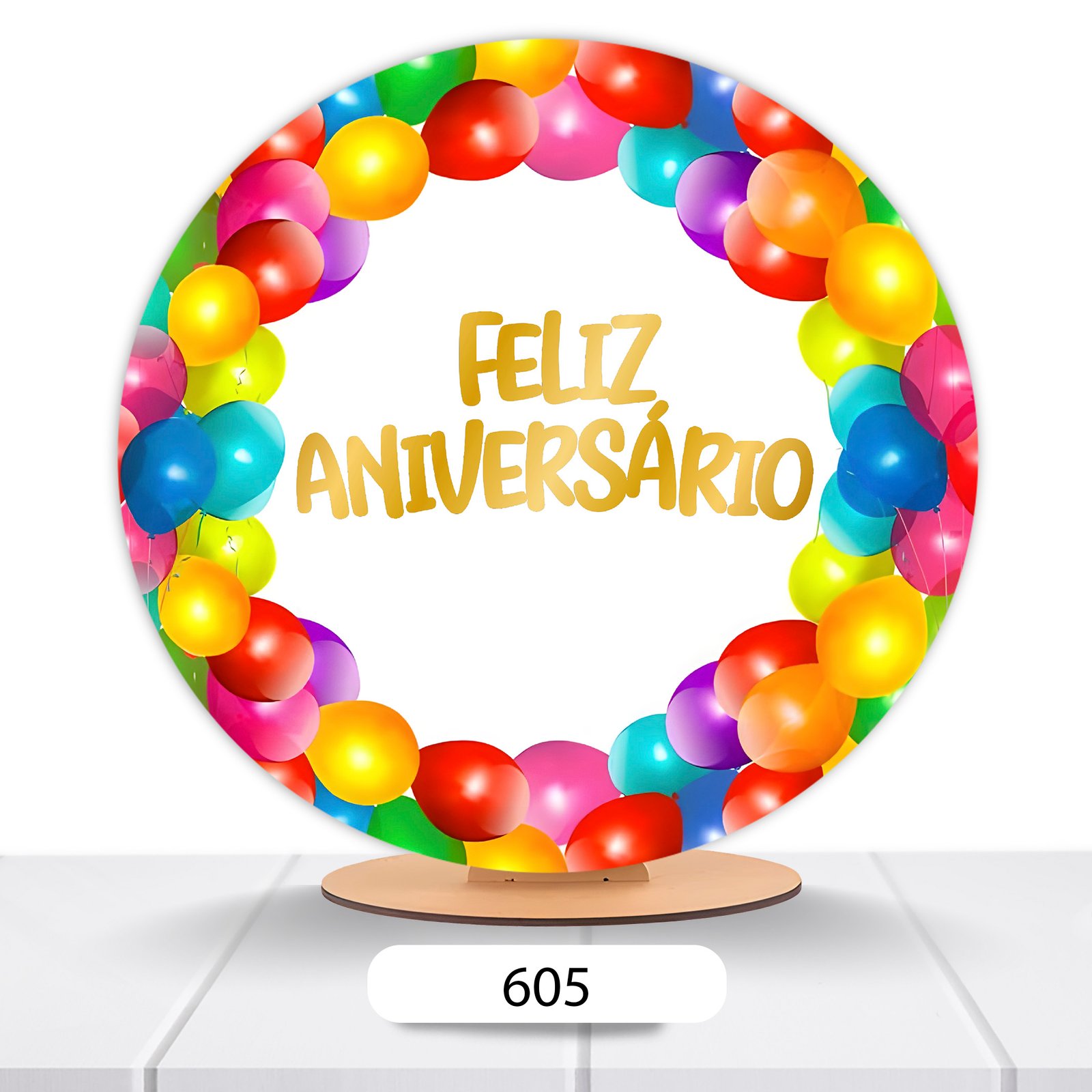 Painel Redondo Aniversário 50x50cm - Imagem 3