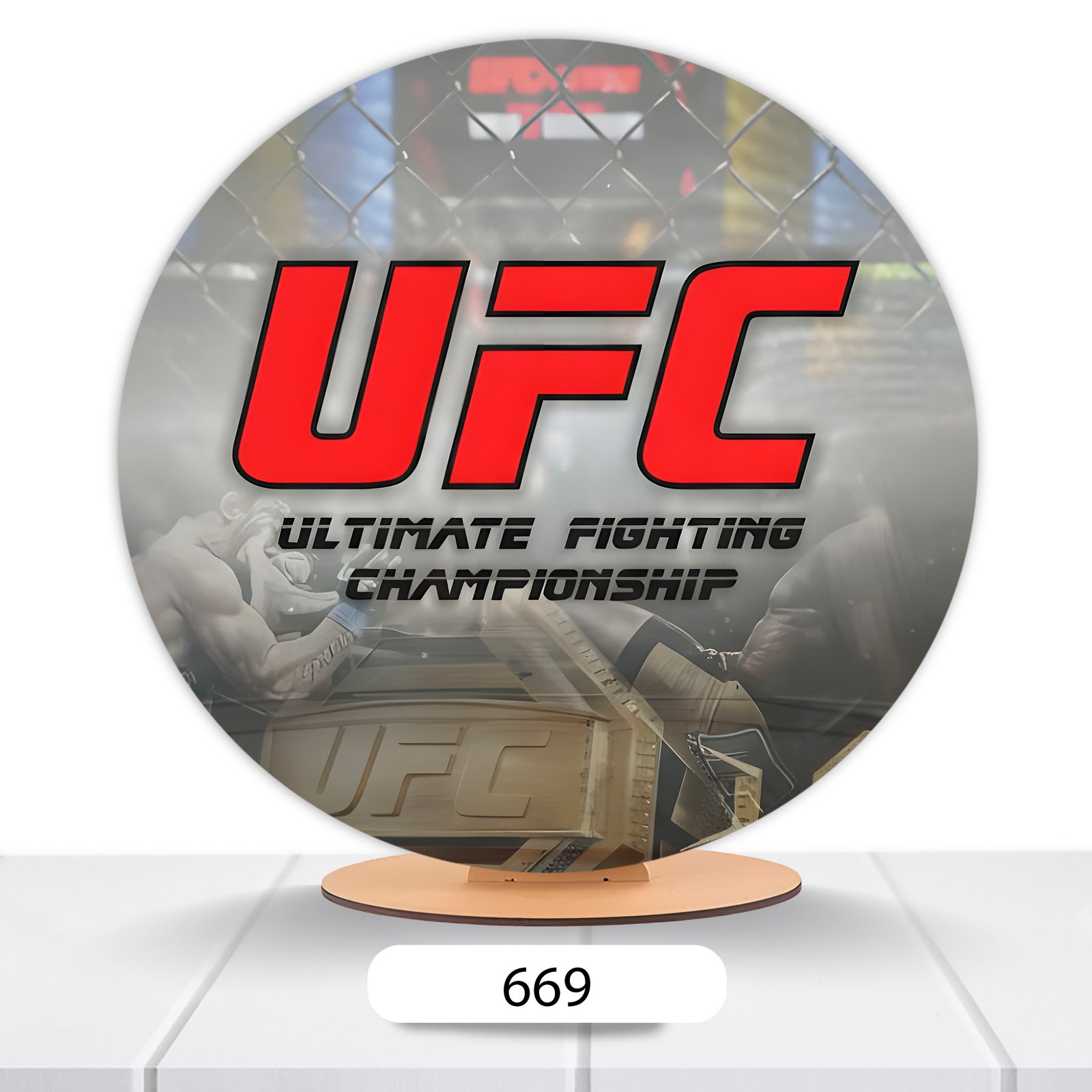 Painel Redondo Artes Marciais 50x50cm - Imagem 6