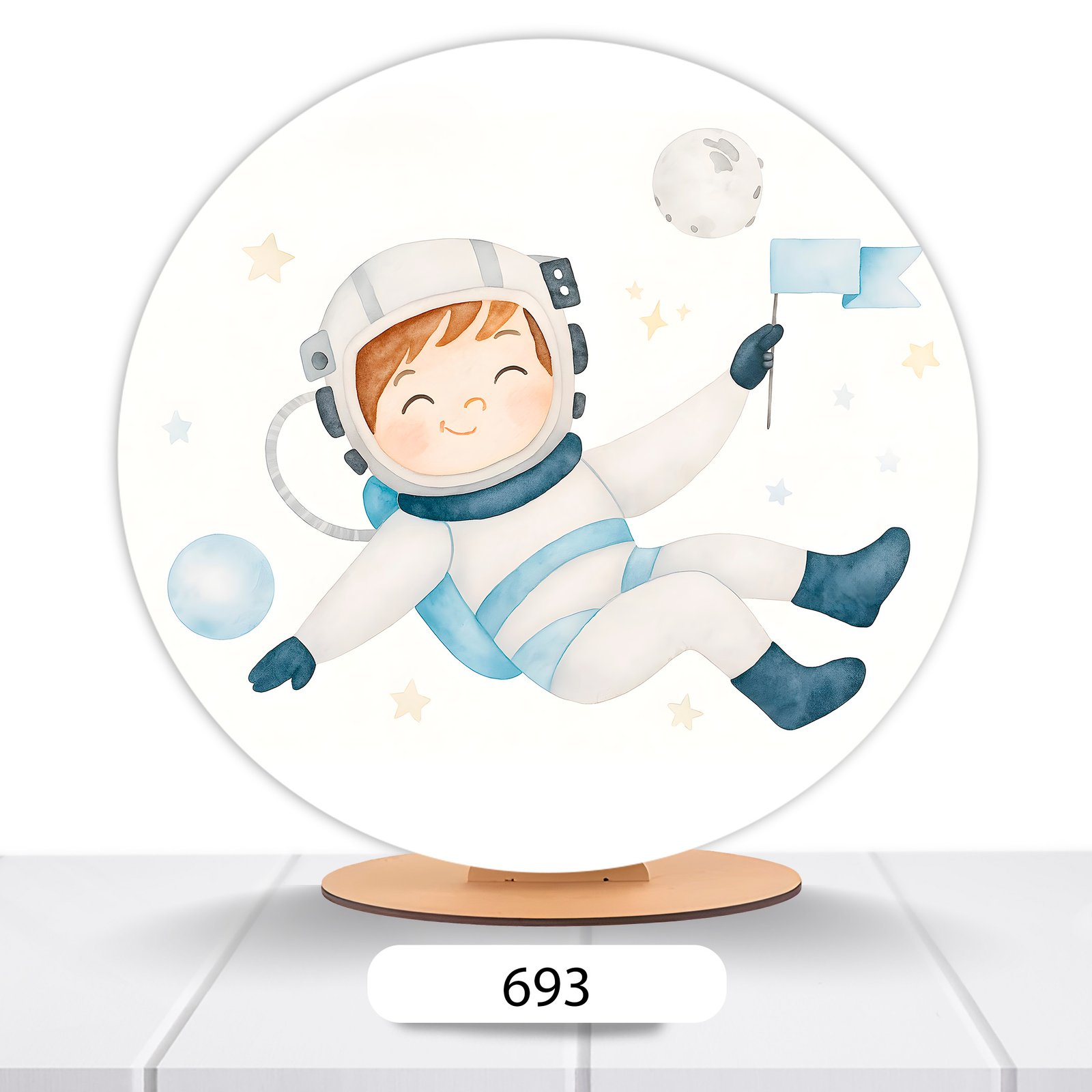 Painel Redondo Astronauta 50x50cm - Imagem 19