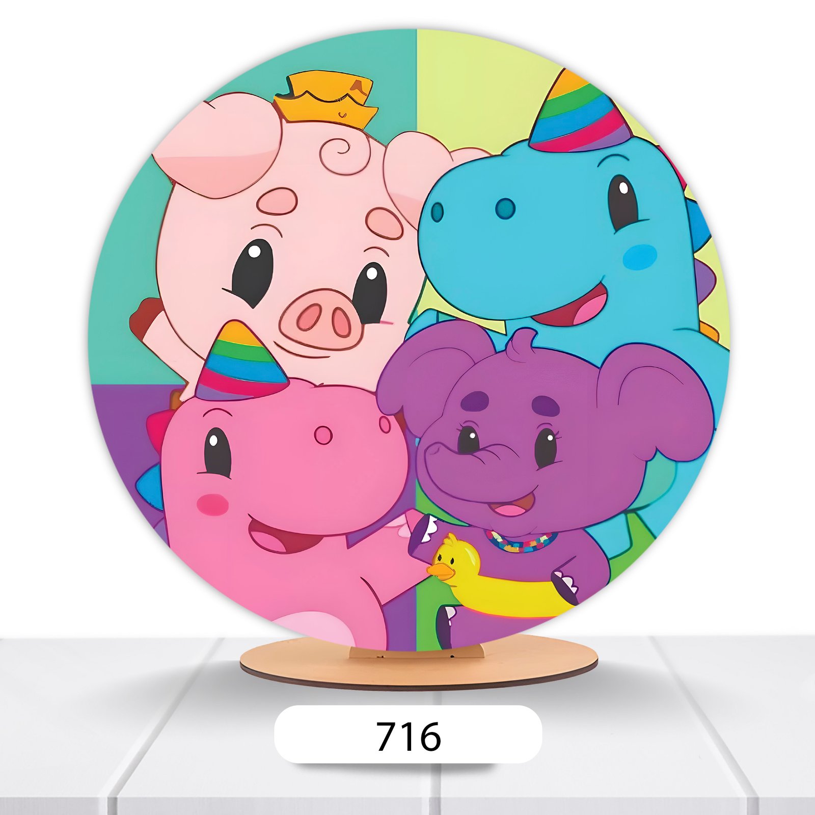 Painel Redondo Baby Tube 50x50cm