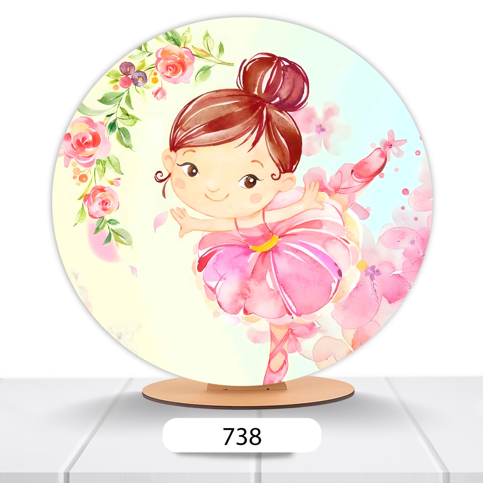 Painel Redondo Bailarina 50x50cm - Imagem 8