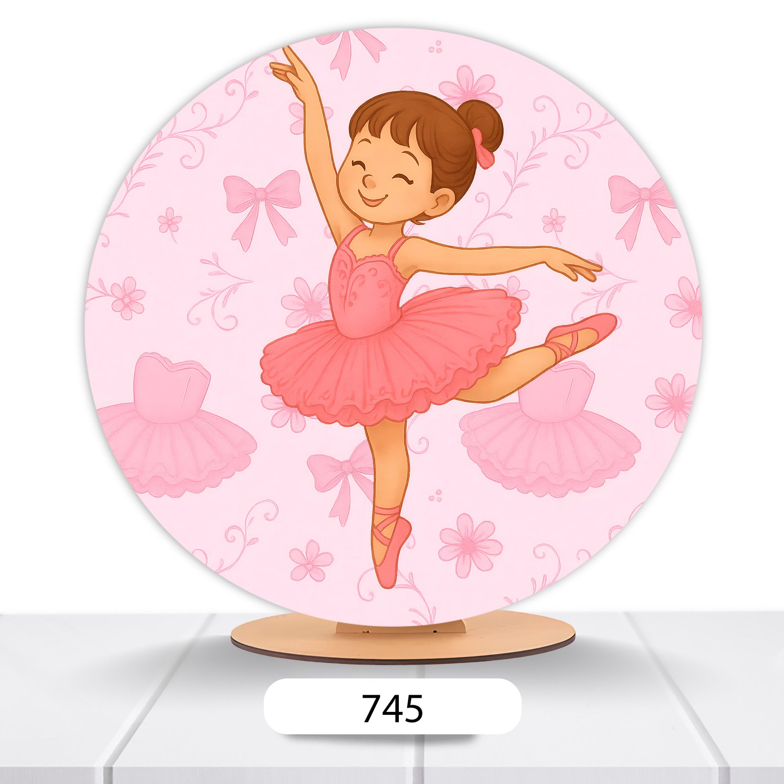 Painel Redondo Bailarina 50x50cm - Imagem 10