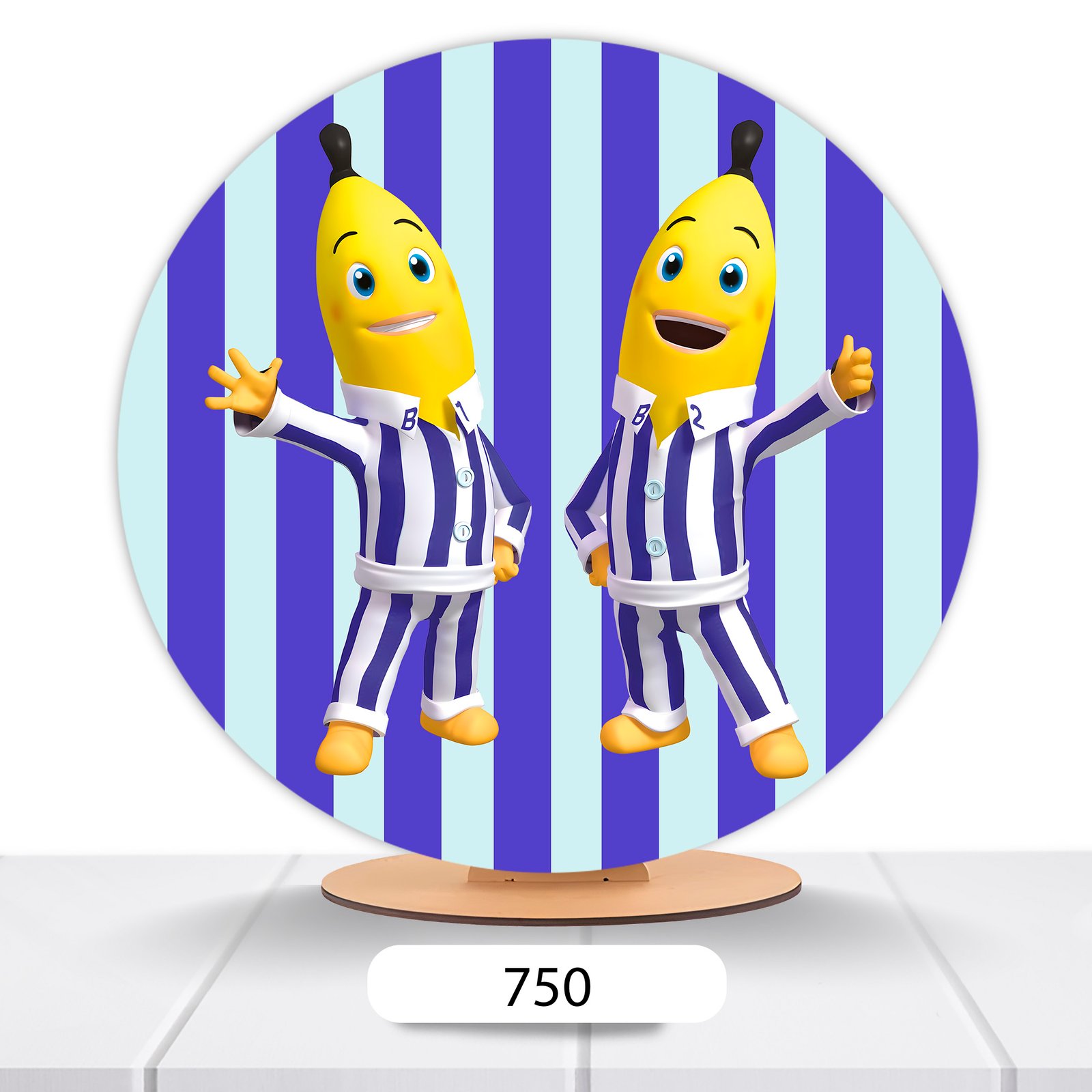 Painel Redondo Bananas De Pijamas 50x50cm - Imagem 2