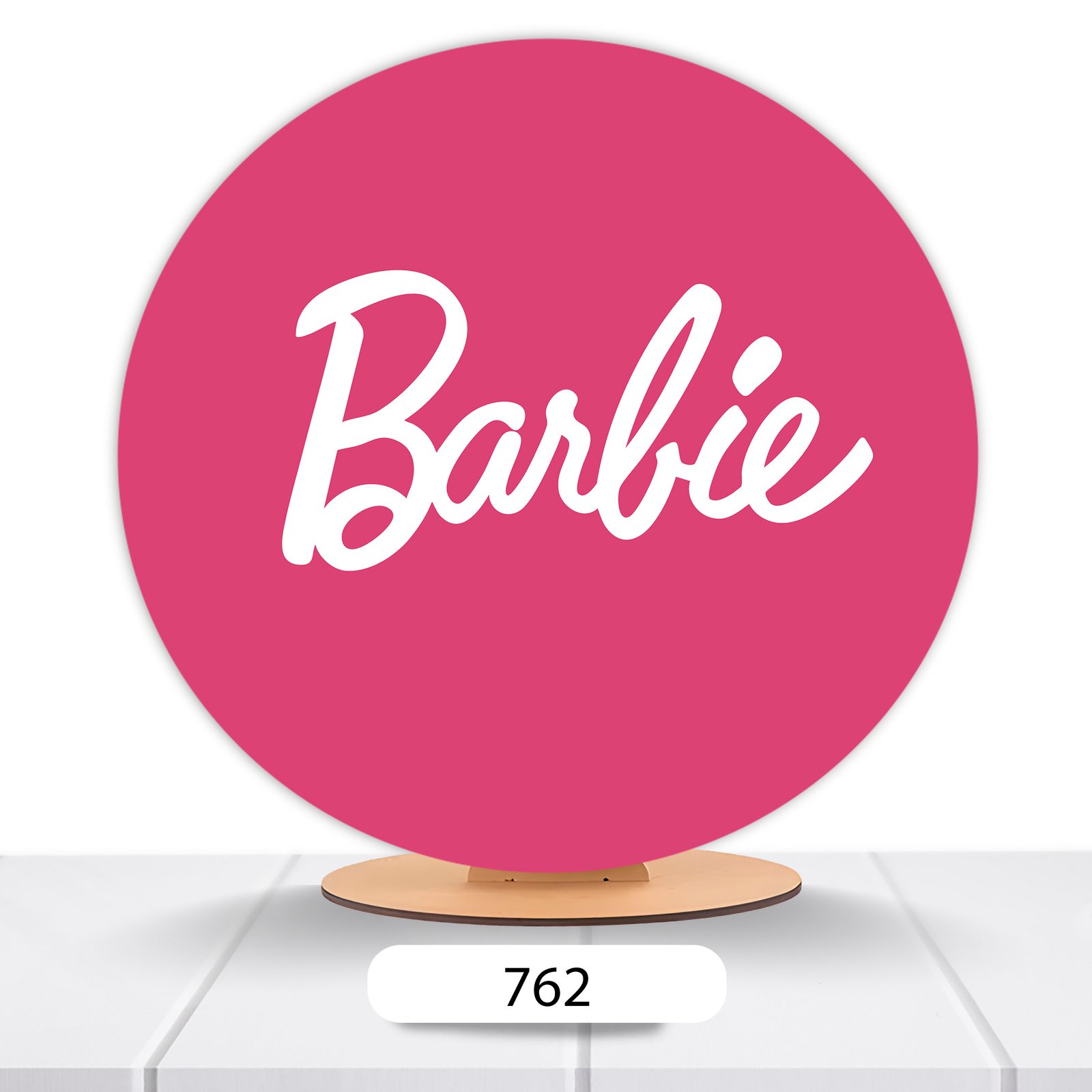 Painel Redondo Barbie 50x50cm - Imagem 12