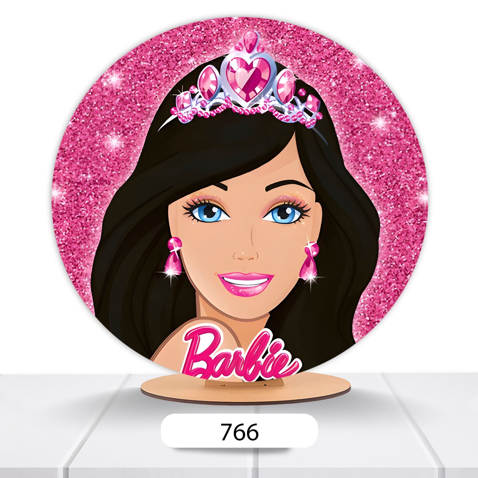 Painel Redondo Barbie 50x50cm - Imagem 16