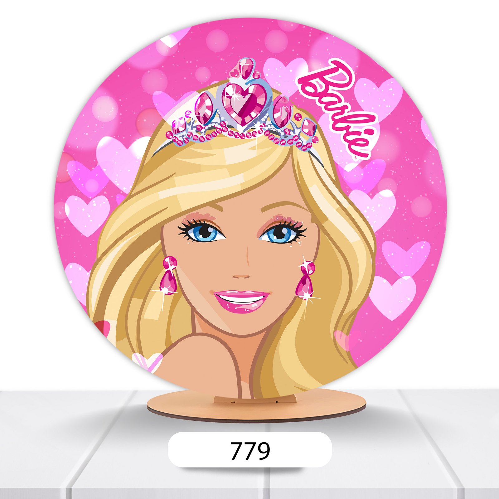 Painel Redondo Barbie 50x50cm - Imagem 10