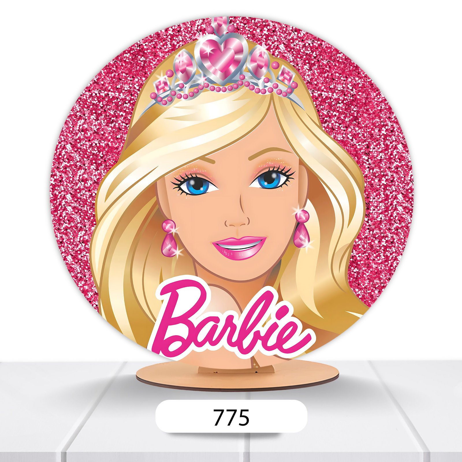 Painel Redondo Barbie 50x50cm - Imagem 6