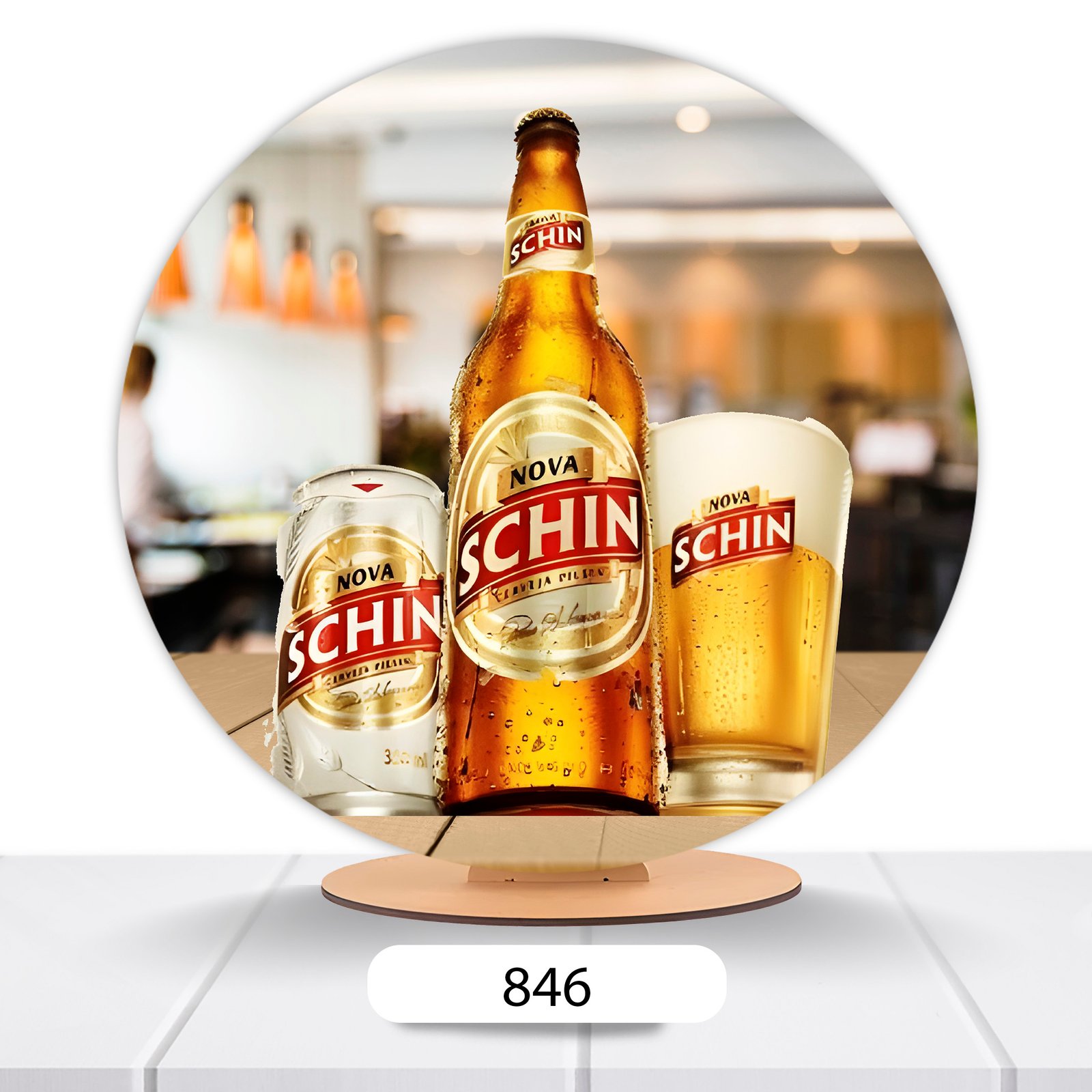 Painel Redondo Cerveja 50x50cm - Imagem 16