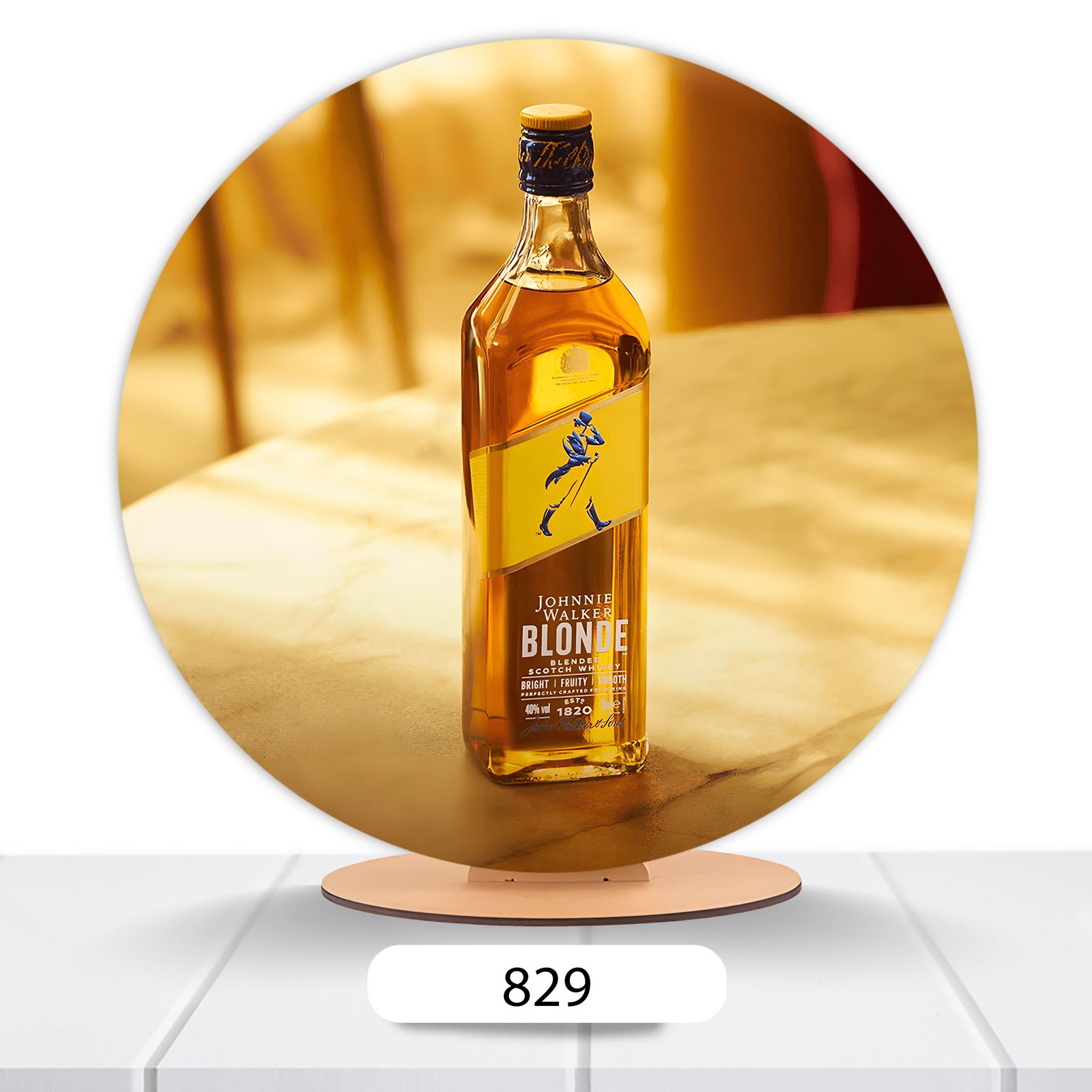 Painel Redondo Whiskey  50x50cm - Imagem 5