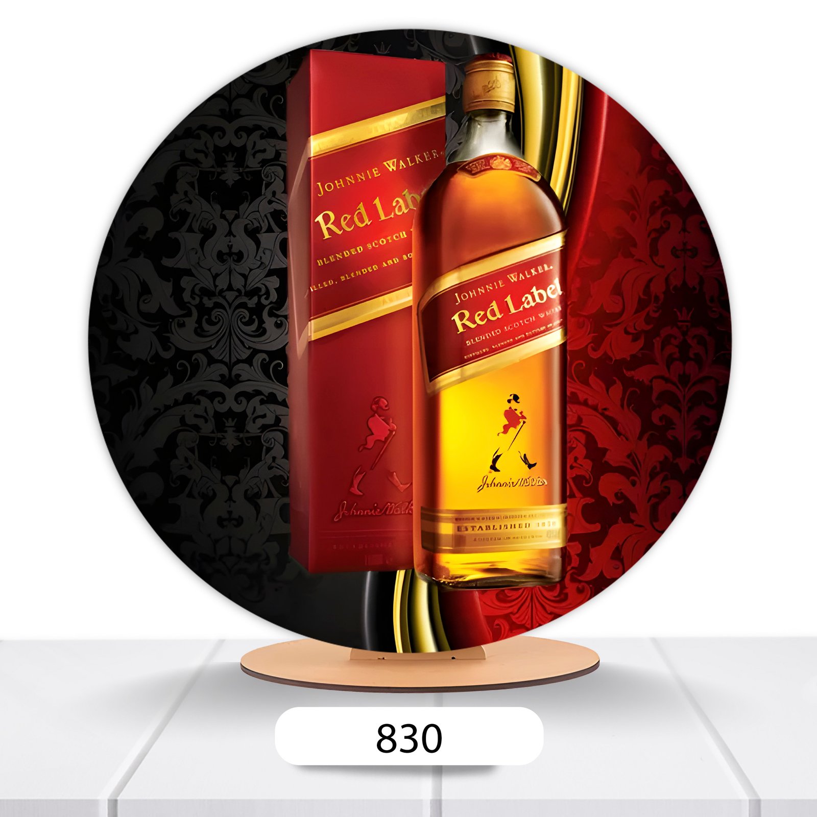 Painel Redondo Whiskey  50x50cm - Imagem 6