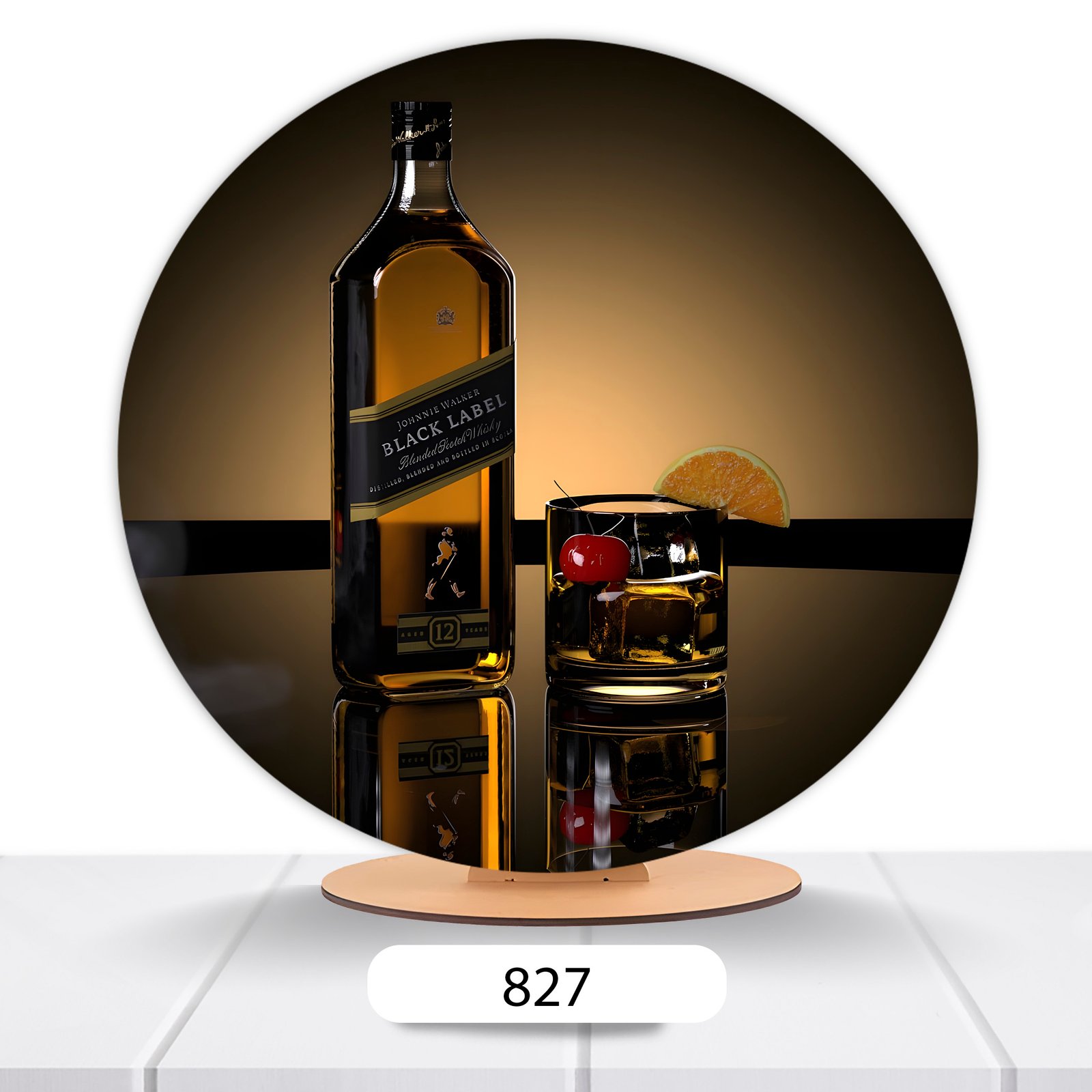 Painel Redondo Whiskey  50x50cm - Imagem 3