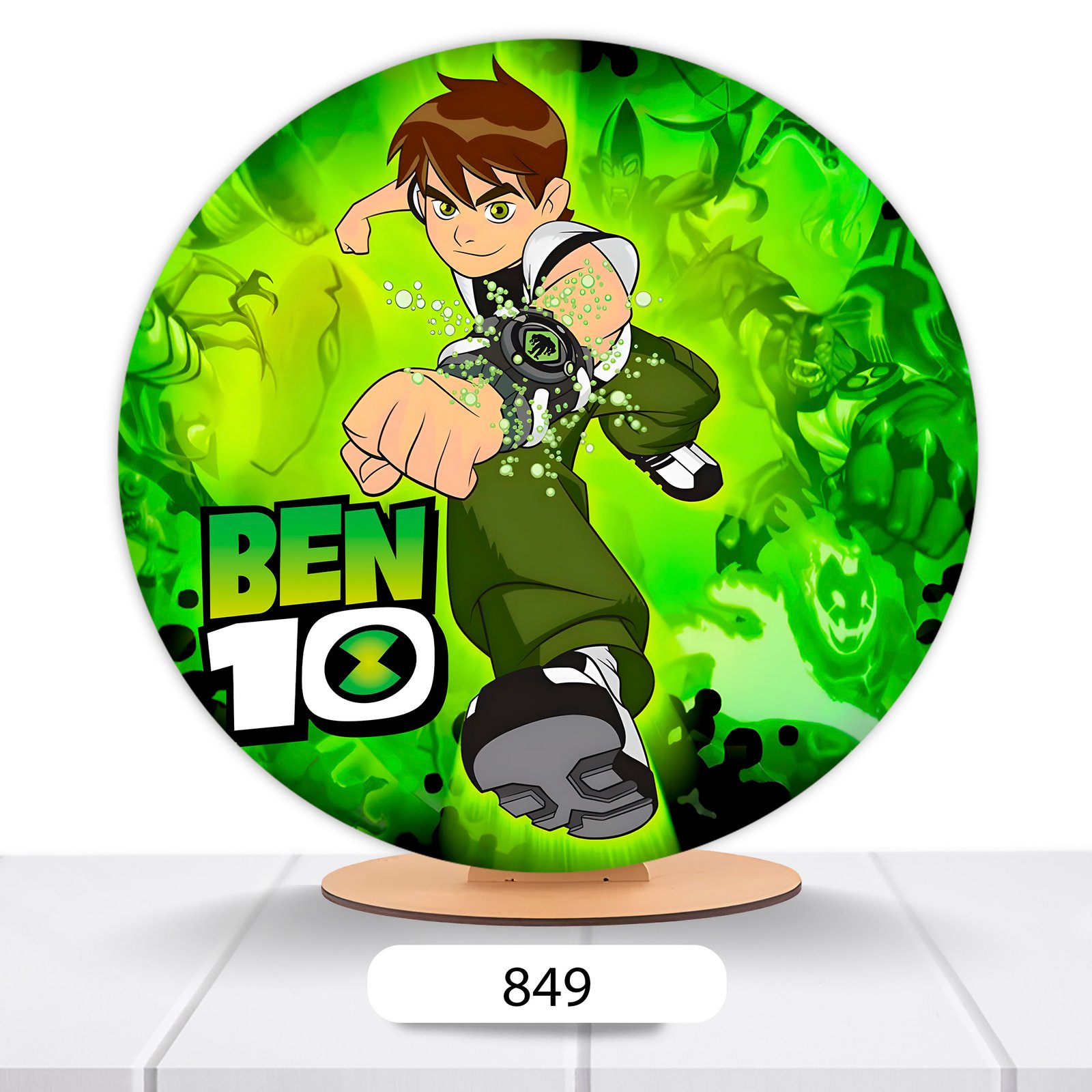 Painel Redondo Ben 10 50x50cm - Imagem 2
