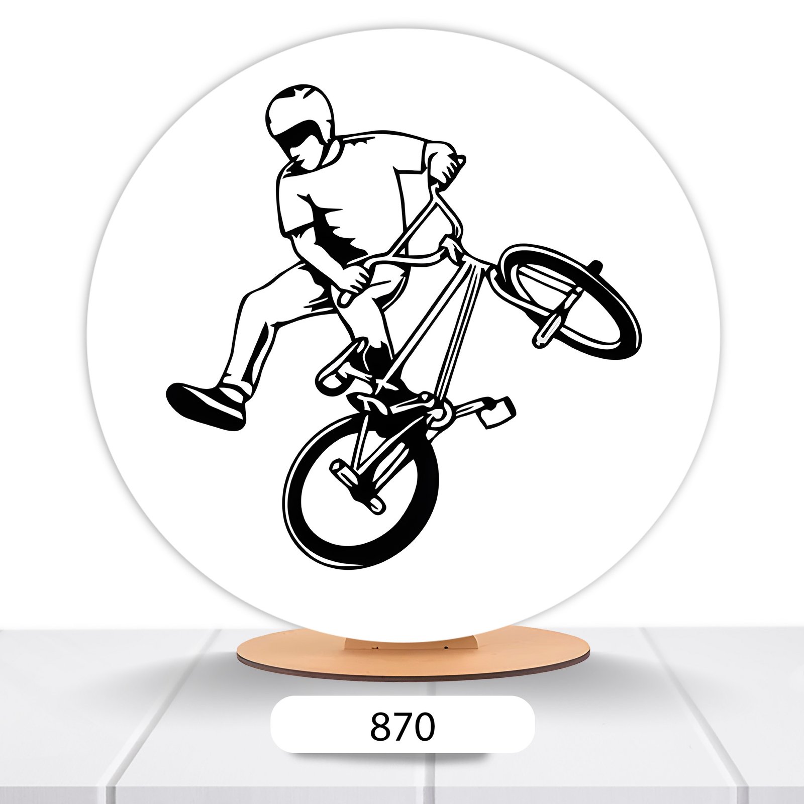 Painel Redondo Bike 50x50cm - Imagem 2