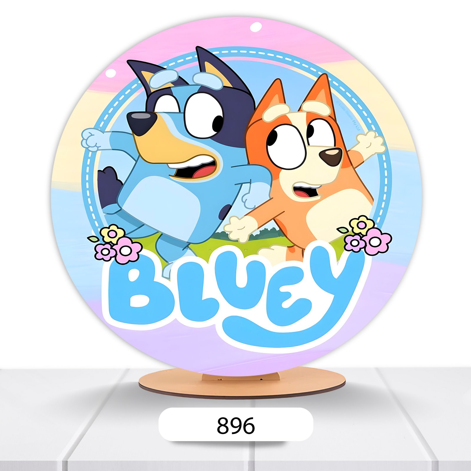 Painel Redondo Bluey 50x50cm - Imagem 12
