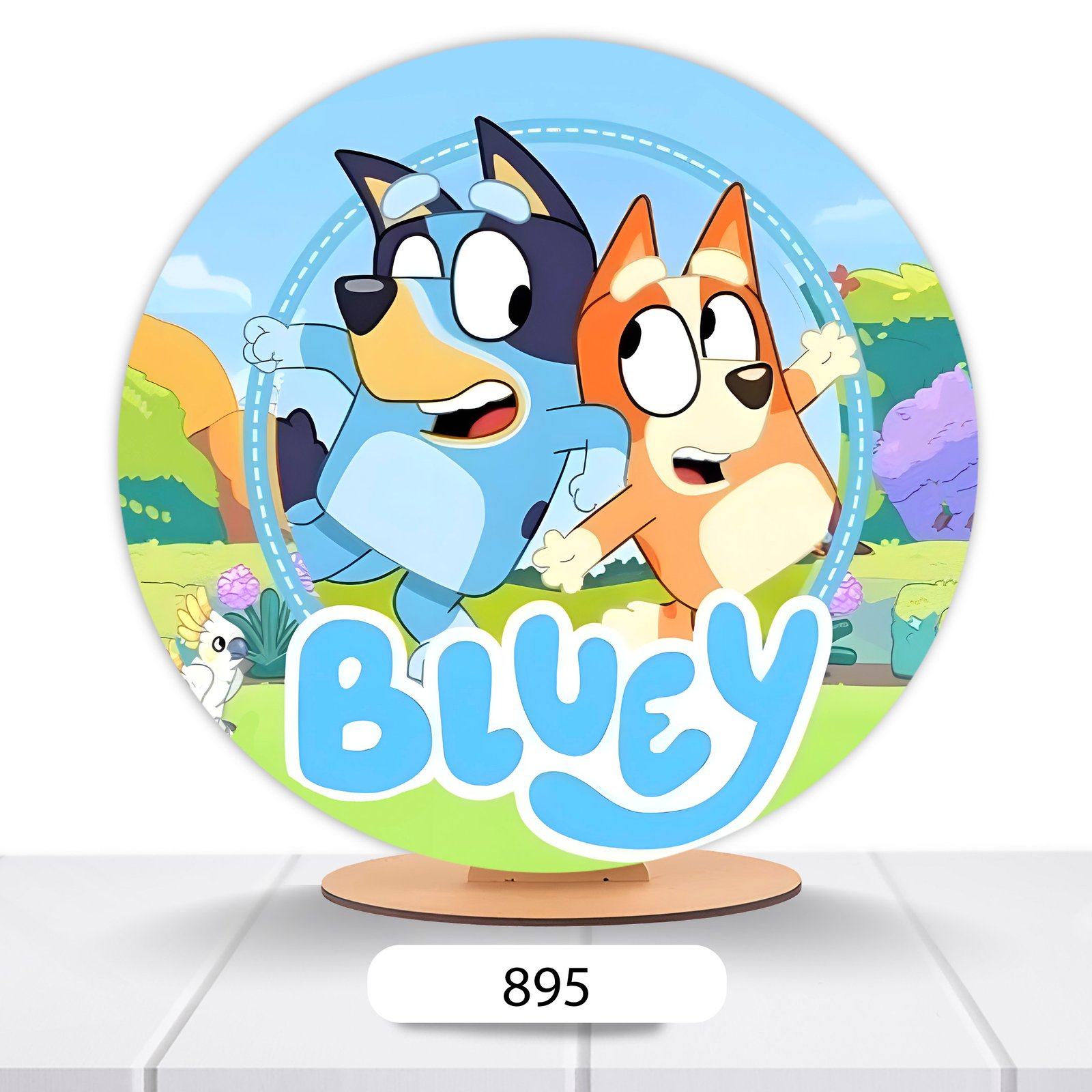Painel Redondo Bluey 50x50cm - Imagem 11