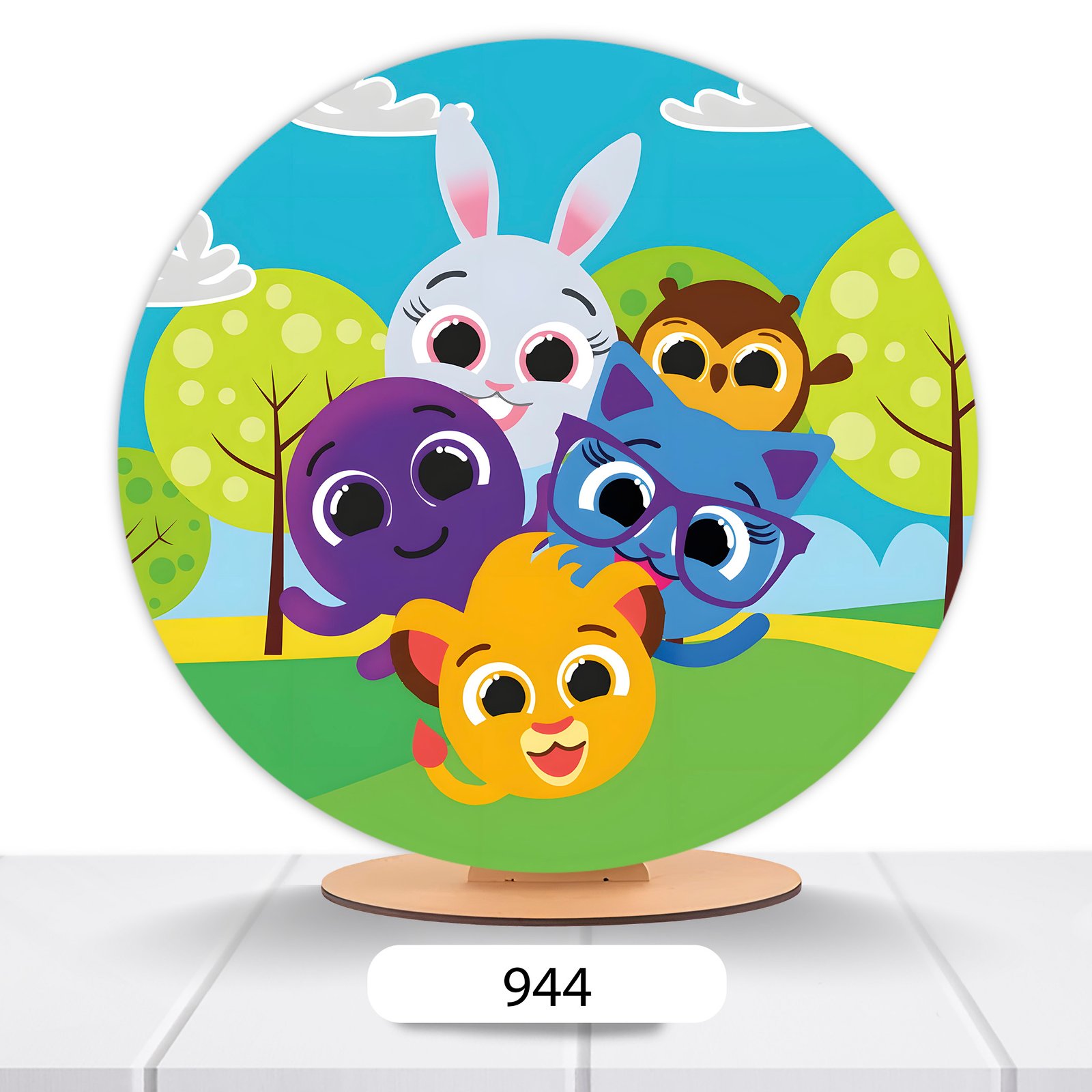 Painel Redondo Bolofofos 50x50cm - Imagem 6