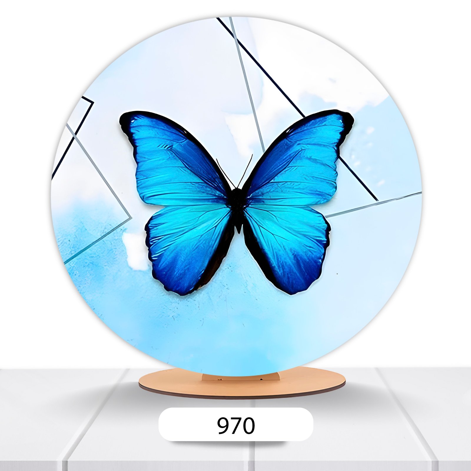 Painel Redondo Borboleta 50x50cm - Imagem 9