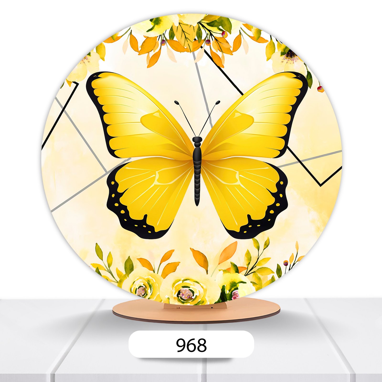 Painel Redondo Borboleta 50x50cm - Imagem 7