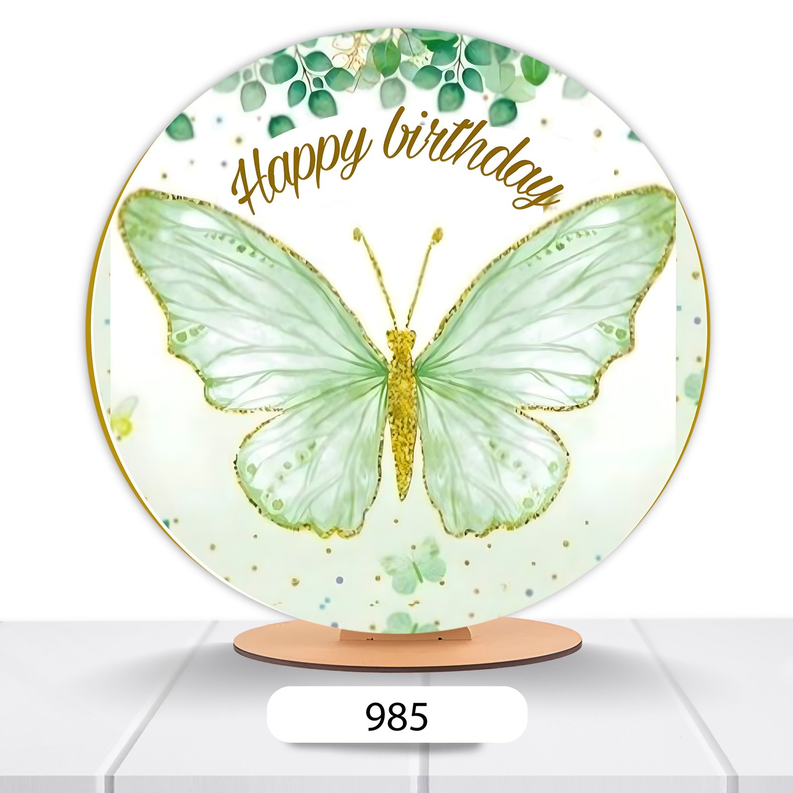 Painel Redondo Borboleta 50x50cm - Imagem 5