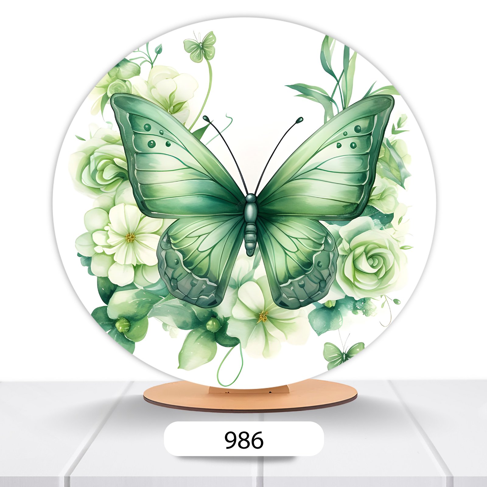 Painel Redondo Borboleta 50x50cm - Imagem 6