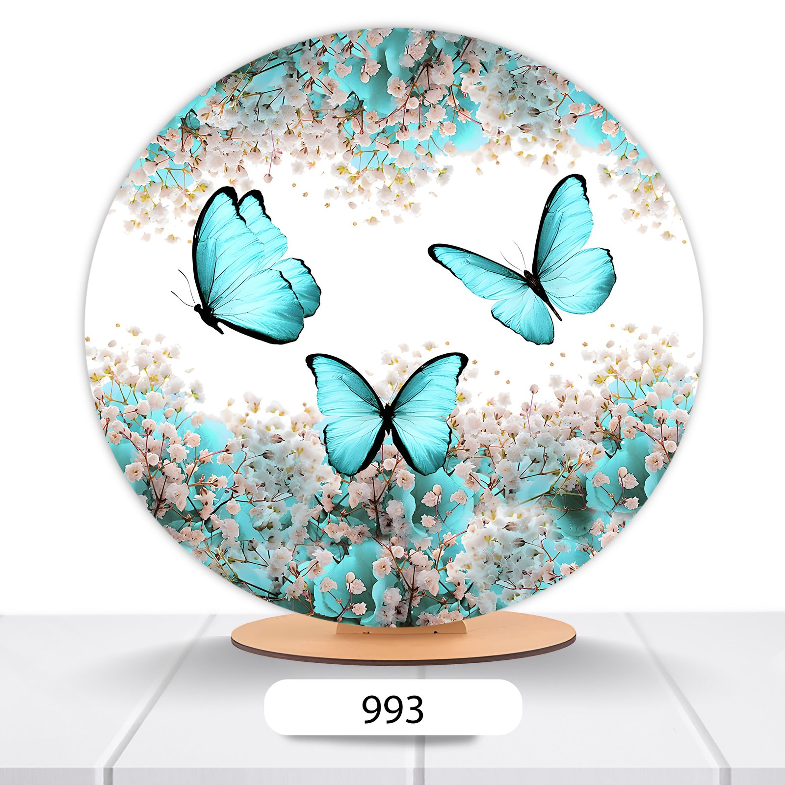 Painel Redondo Borboleta 50x50cm - Imagem 13