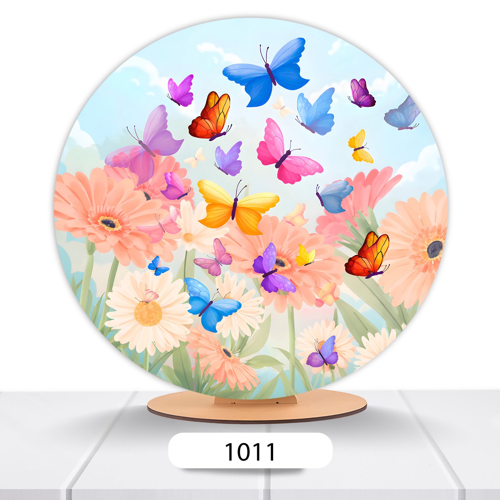 Painel Redondo Borboleta 50x50cm - Imagem 12