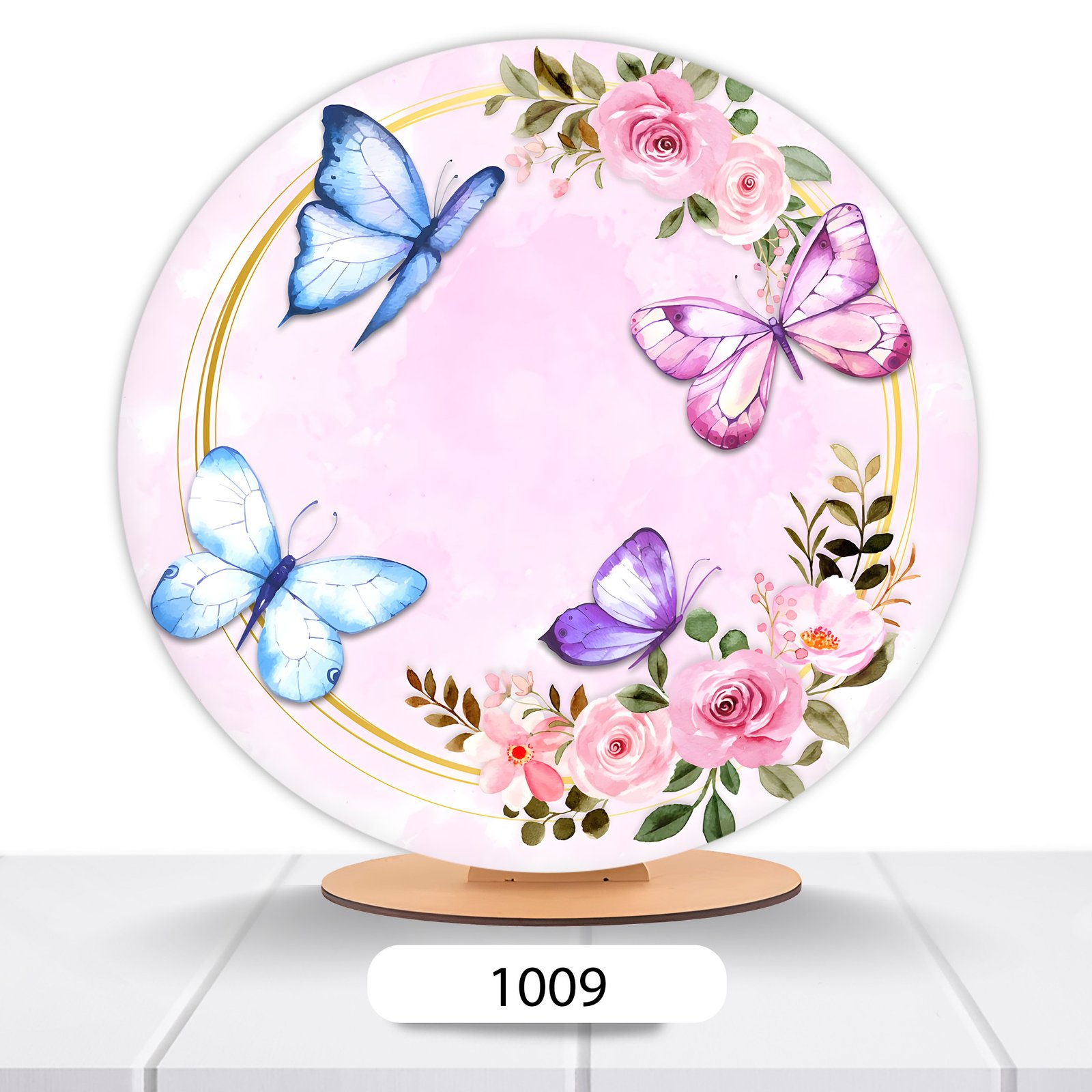 Painel Redondo Borboleta 50x50cm - Imagem 10