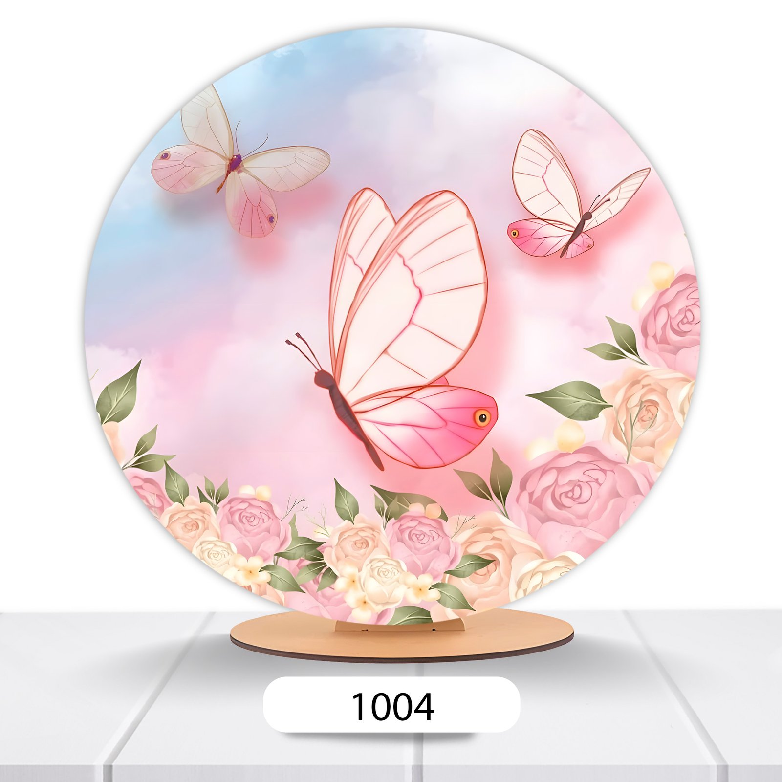 Painel Redondo Borboleta 50x50cm - Imagem 5