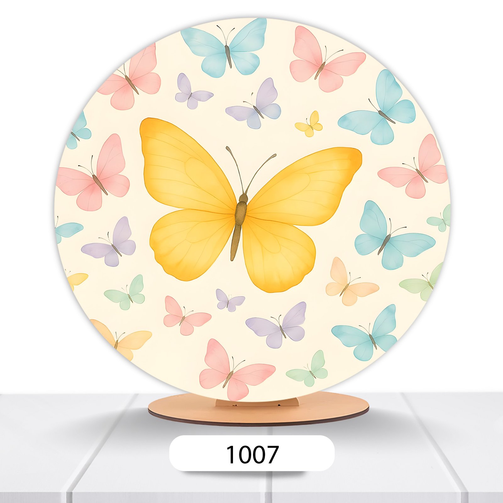 Painel Redondo Borboleta 50x50cm - Imagem 8