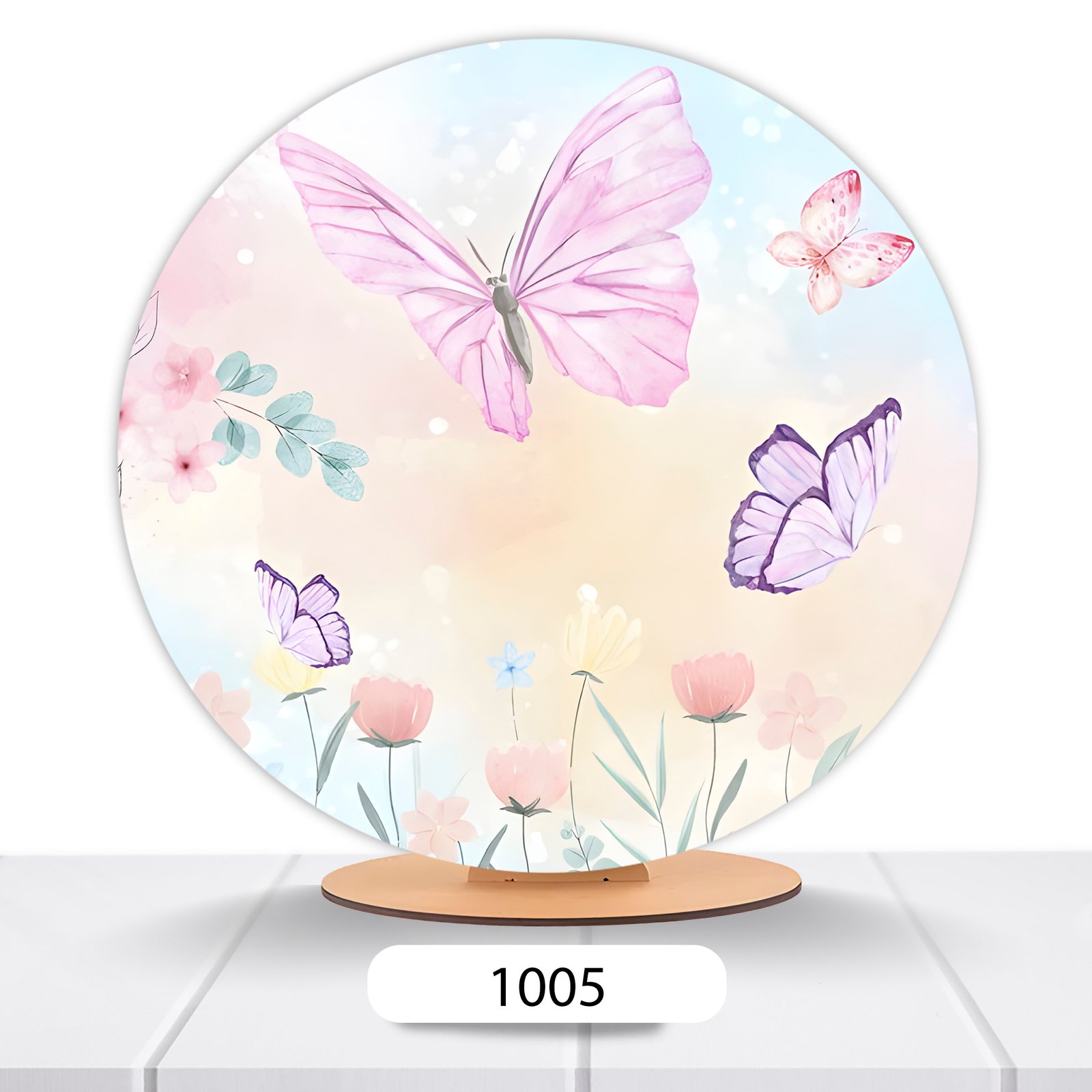 Painel Redondo Borboleta 50x50cm - Imagem 6