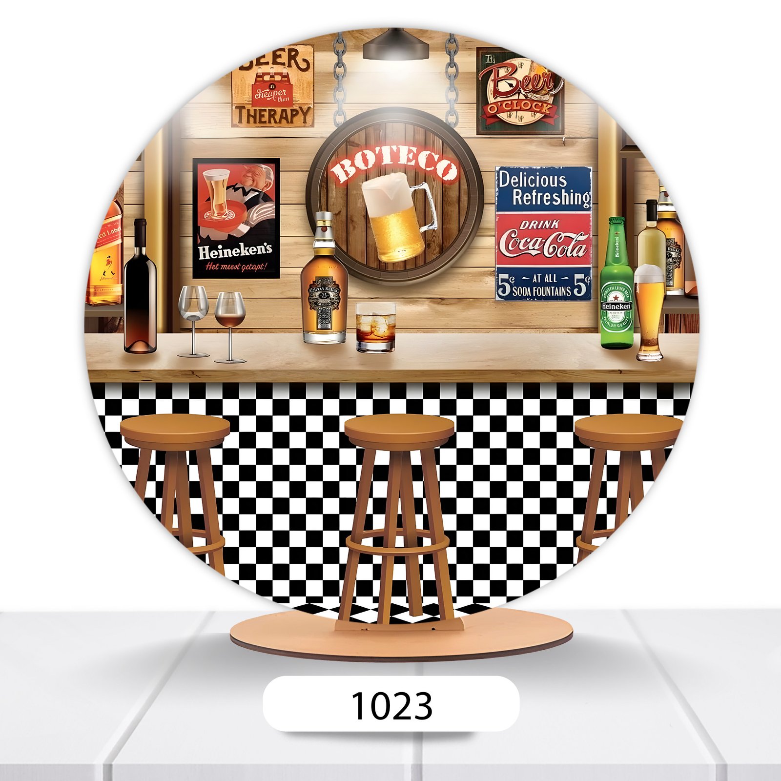 Painel Redondo Boteco 50x50cm - Imagem 6
