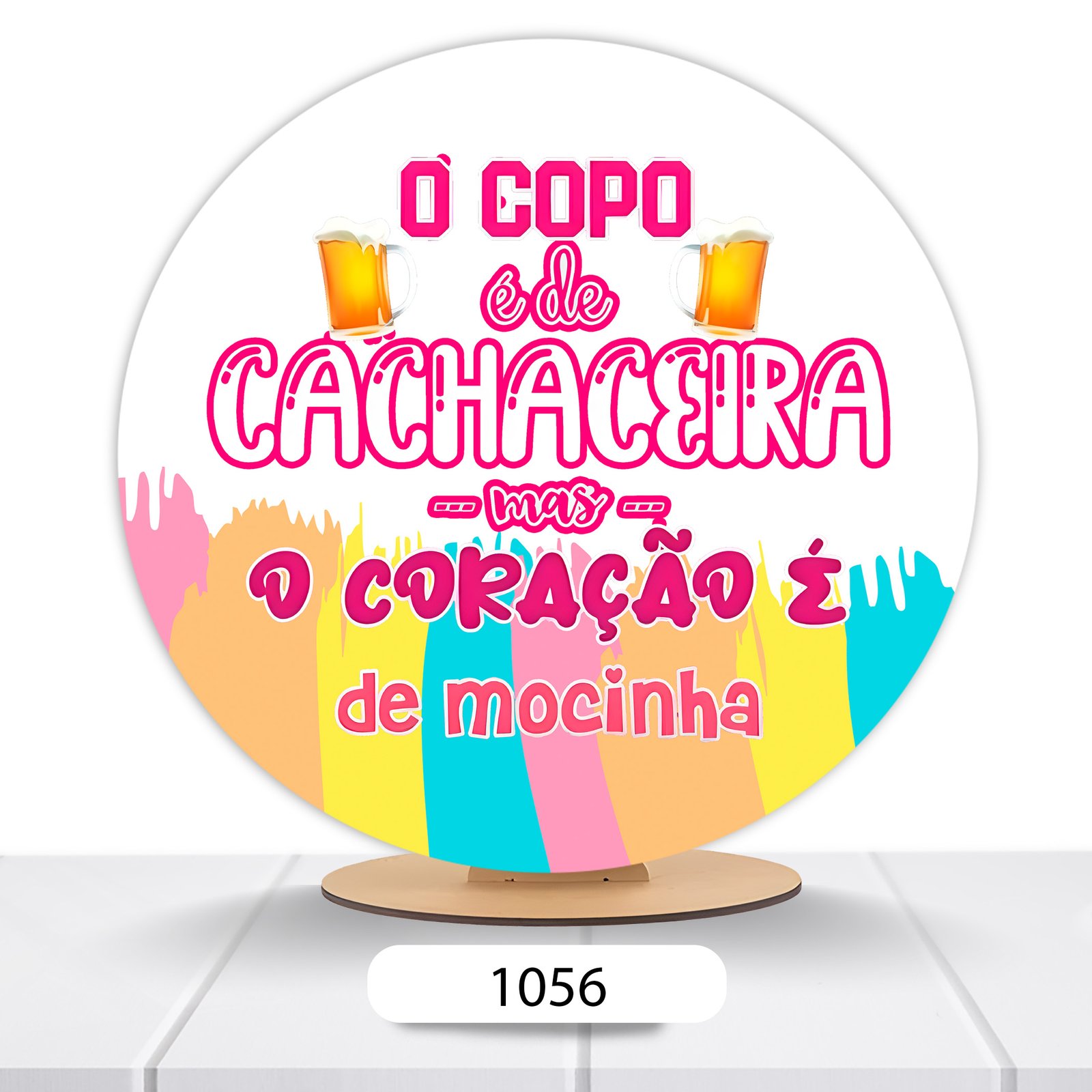 Painel Redondo Cachaçeira(o) 50x50cm
