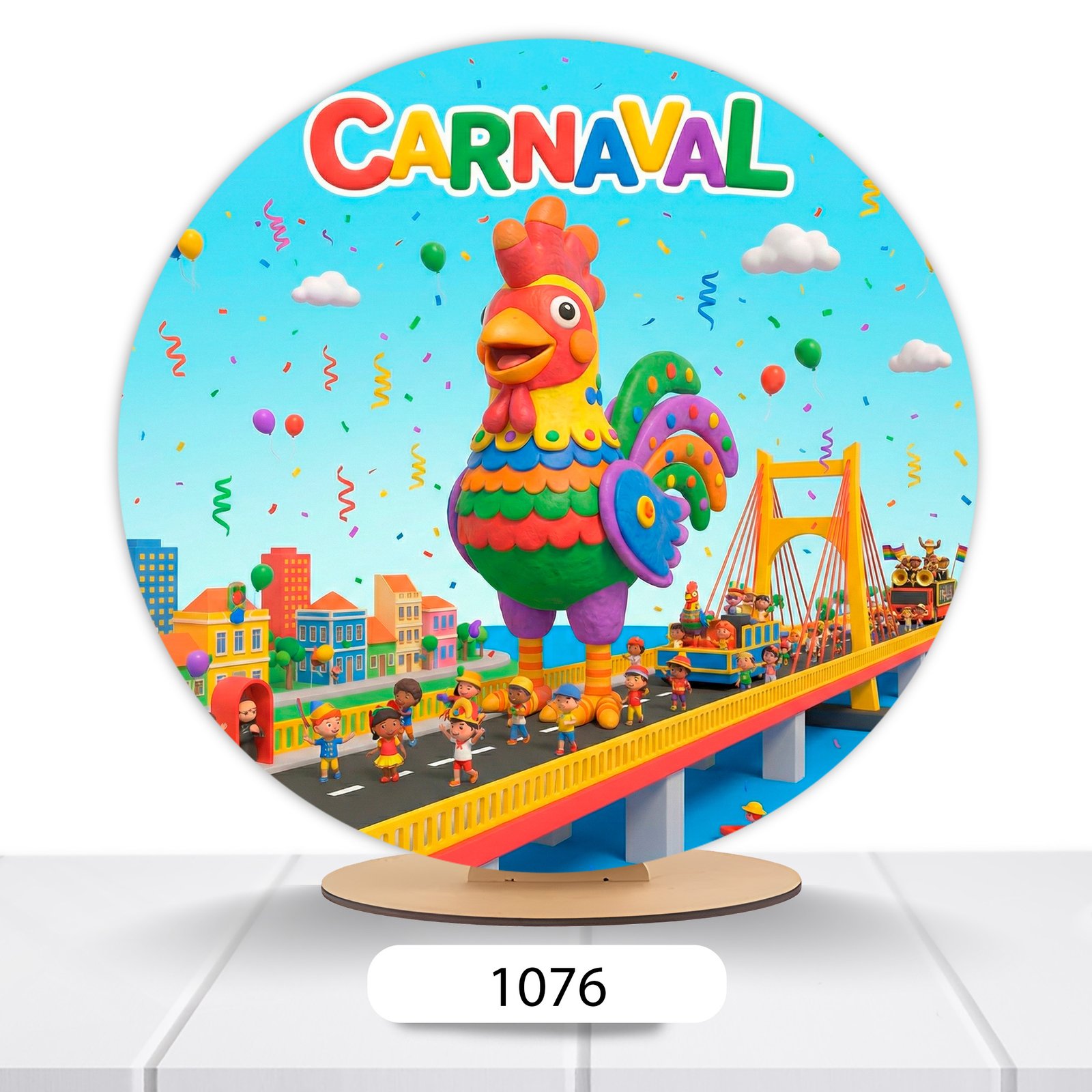 Painel Redondo Carnaval 50x50cm - Imagem 3