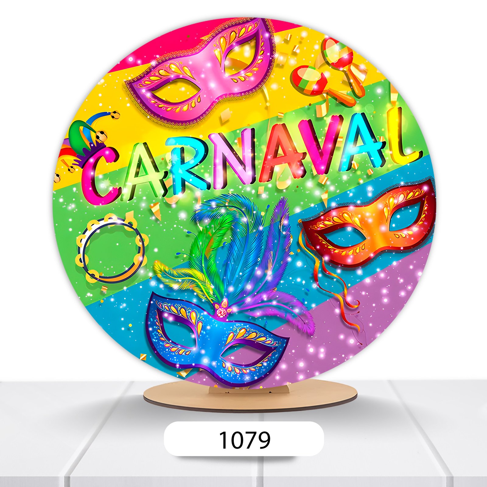 Painel Redondo Carnaval 50x50cm - Imagem 6