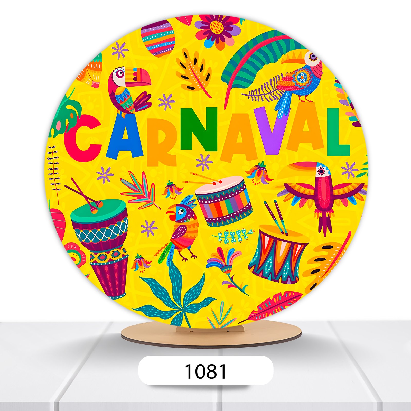 Painel Redondo Carnaval 50x50cm - Imagem 8