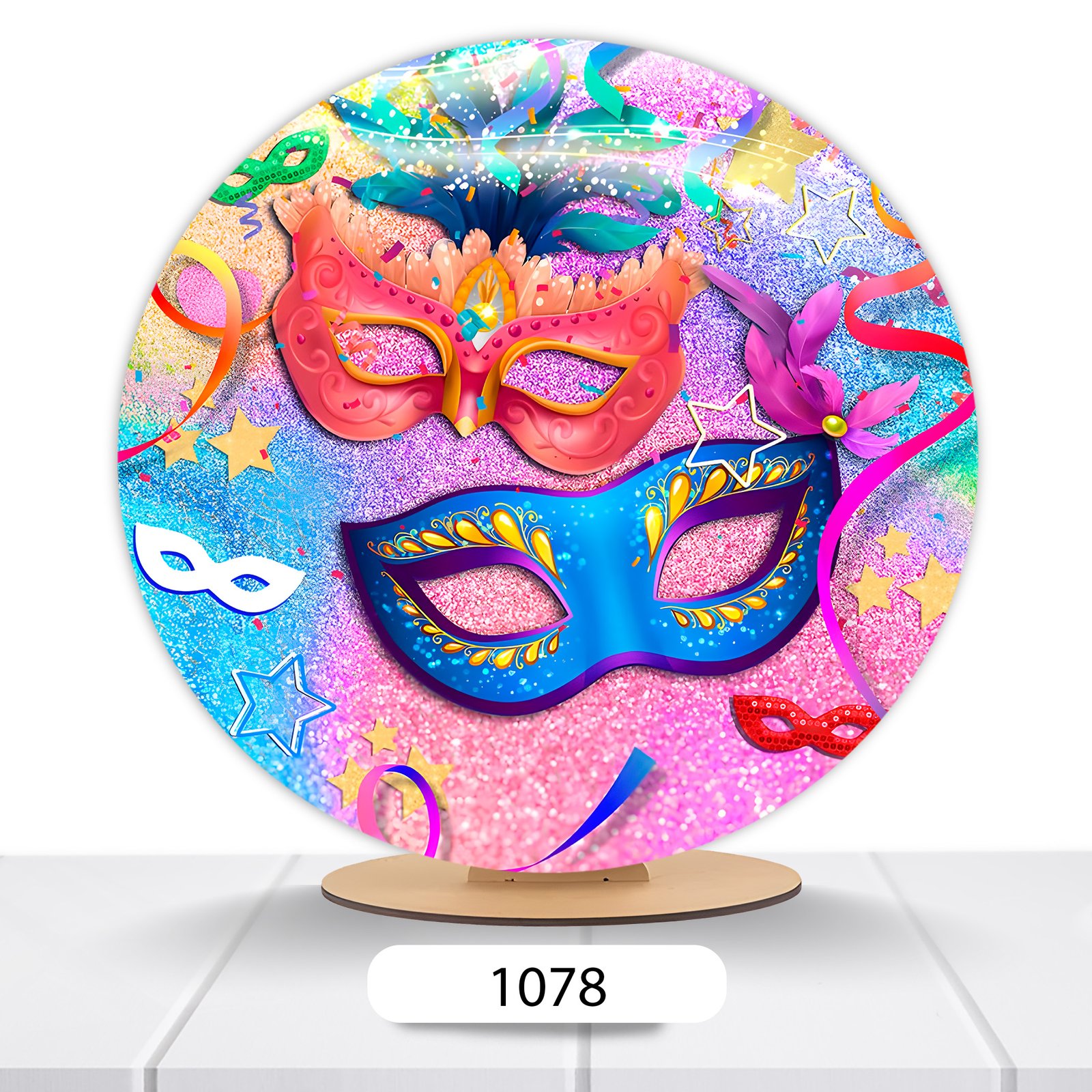 Painel Redondo Carnaval 50x50cm - Imagem 5
